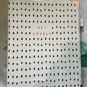 Hey Lovely Polka Dot Binder Folder Holder Notebook Cute Office Supplies